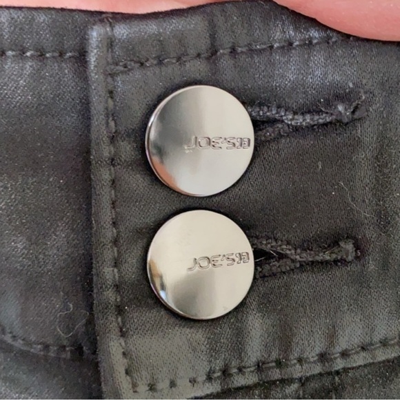 JOE’s “The Georgia” Coated High-Waisted Skinny Pants in Black Size 27 — WOW!!! - Picture 7 of 11